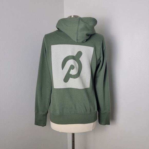 Peloton Green Ultimate Fleece Zip-Up Hooded Sweatshirt With Pockets Size Medium - Picture 8 of 13